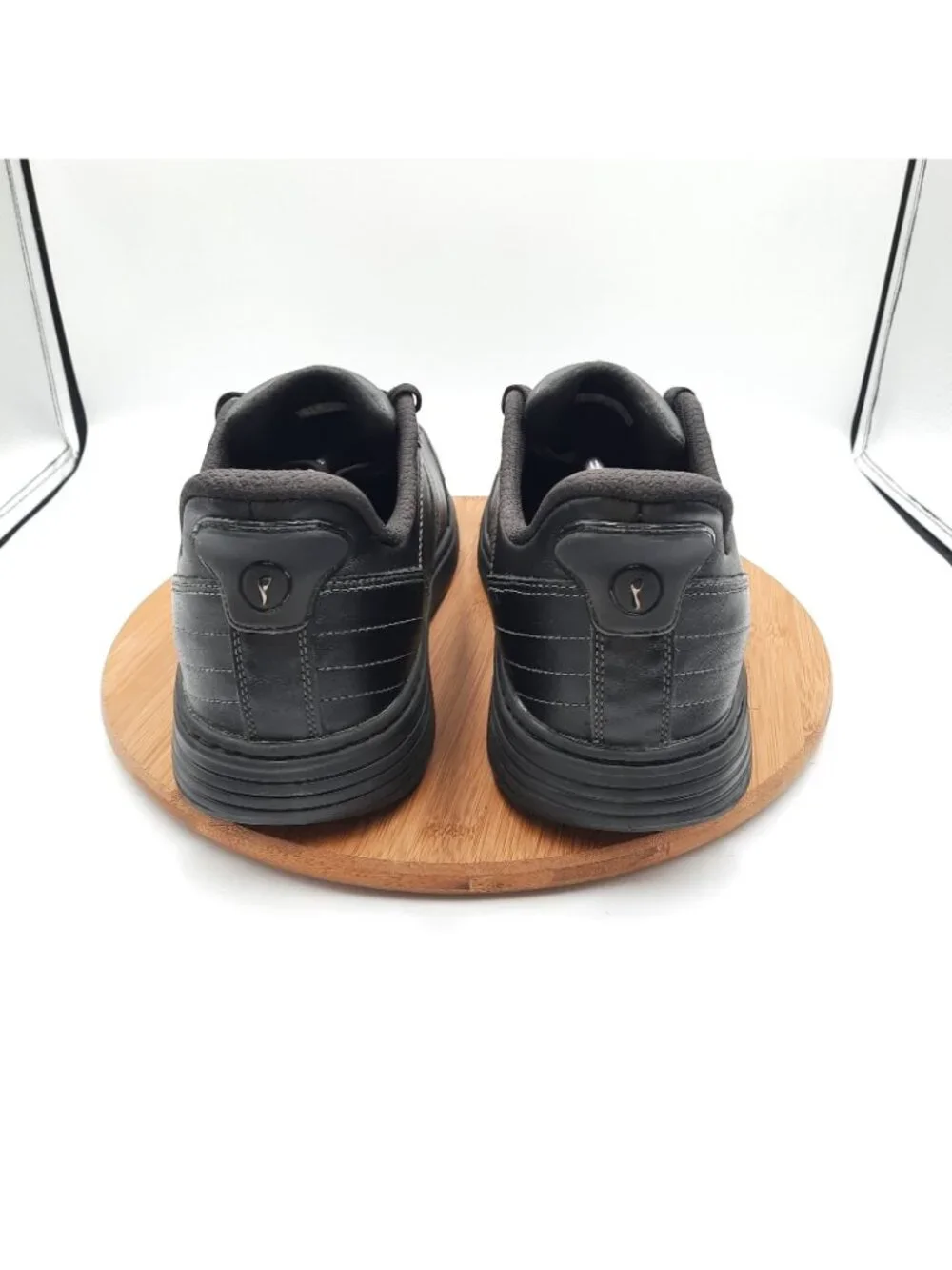 Orthofeet Pierre Mens Size 12 2E Wide Shoes Black Leather Hands Free Sneakers
